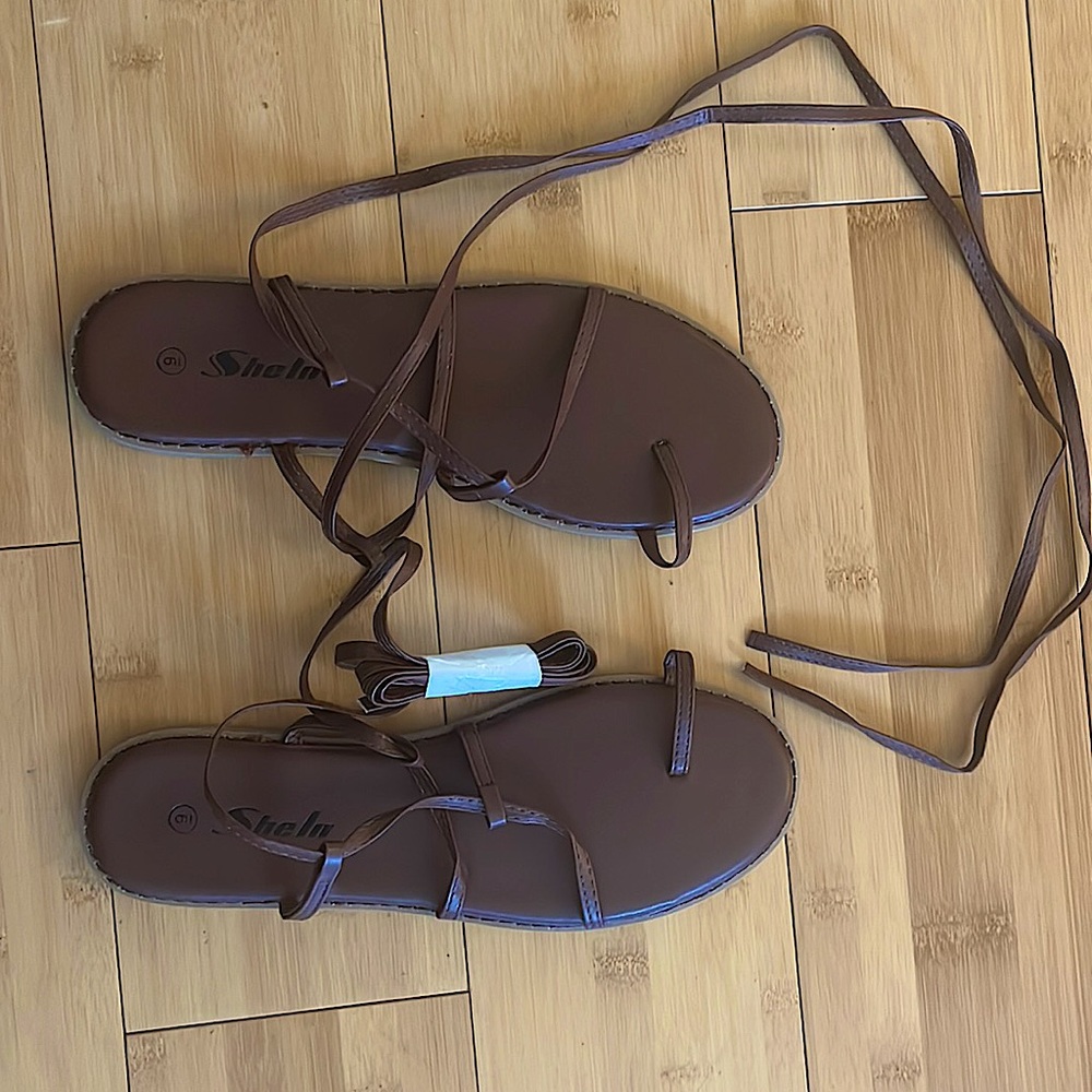 Brand new Greek style lace up gladiator sandals